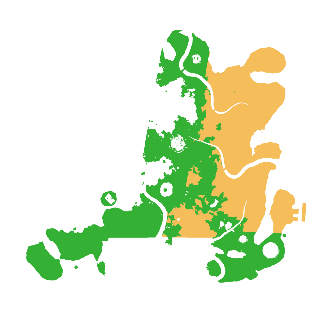 Biome Rust Map: Procedural Map, Size: 3500, Seed: 252078735