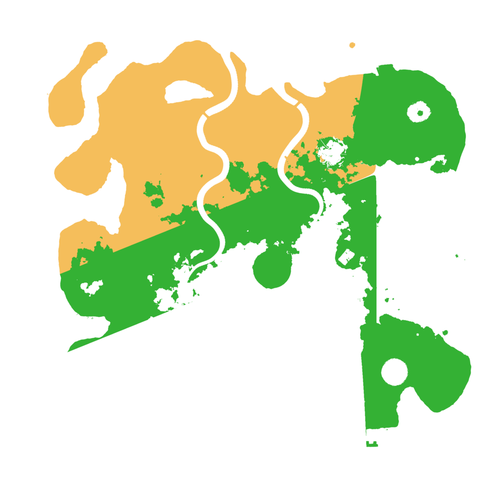 Biome Rust Map: Procedural Map, Size: 3500, Seed: 164266464
