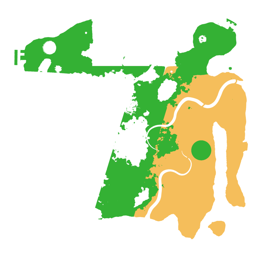 Biome Rust Map: Procedural Map, Size: 3500, Seed: 869353132