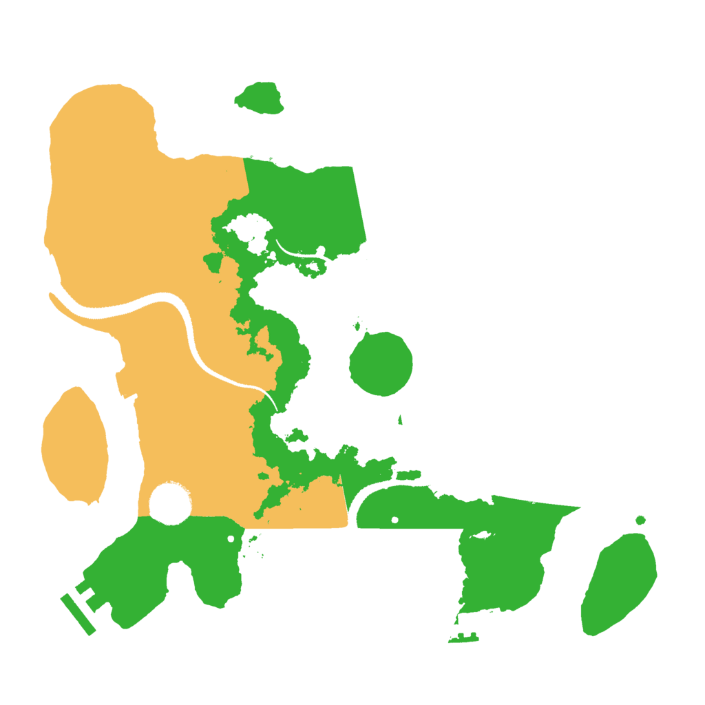Biome Rust Map: Procedural Map, Size: 3000, Seed: 1222707609