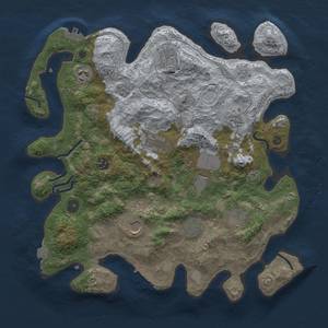 Thumbnail Rust Map: Procedural Map, Size: 3750, Seed: 73112, 18 Monuments