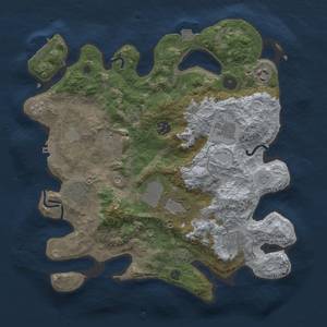 Thumbnail Rust Map: Procedural Map, Size: 3500, Seed: 370606149, 16 Monuments