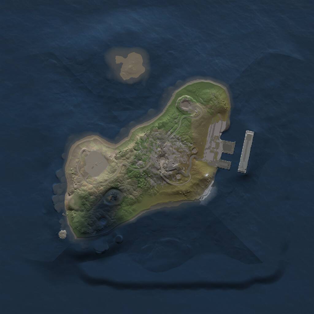 Rust Map: Procedural Map, Size: 1500, Seed: 998855, 2 Monuments