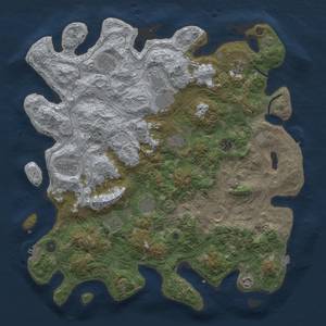 Thumbnail Rust Map: Procedural Map, Size: 4500, Seed: 698993599, 19 Monuments