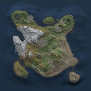 Thumbnail Rust Map: Procedural Map, Size: 2200, Seed: 100816564, 7 Monuments