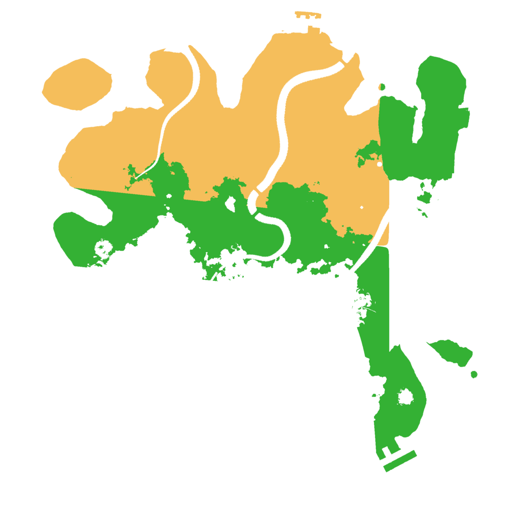Biome Rust Map: Procedural Map, Size: 3000, Seed: 629534665