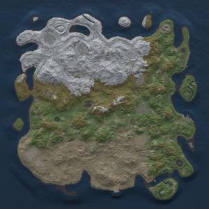 Thumbnail Rust Map: Procedural Map, Size: 4500, Seed: 851755774, 19 Monuments