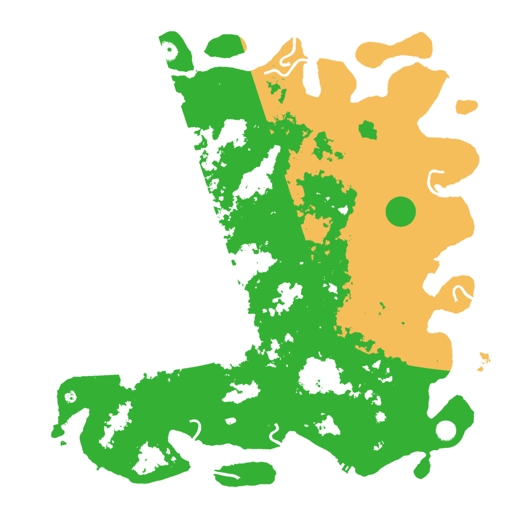 Biome Rust Map: Procedural Map, Size: 4500, Seed: 1999215876