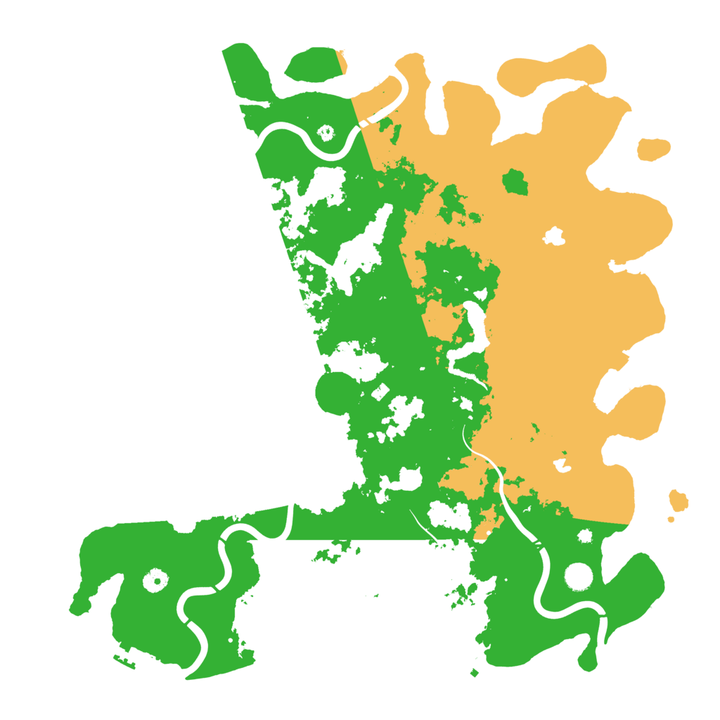 Biome Rust Map: Procedural Map, Size: 4500, Seed: 1999215876