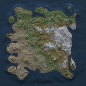 Thumbnail Rust Map: Procedural Map, Size: 3500, Seed: 159200721, 16 Monuments
