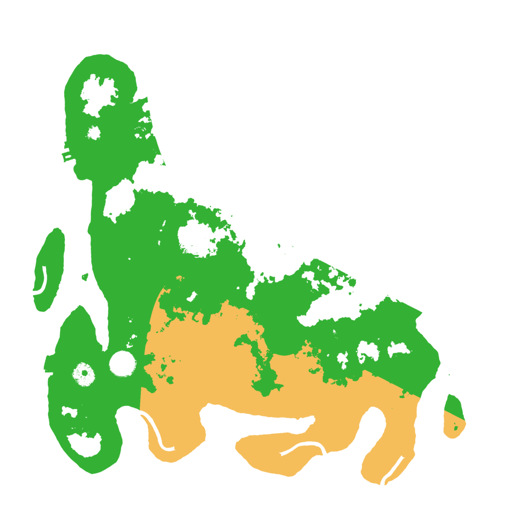 Biome Rust Map: Procedural Map, Size: 3500, Seed: 63493
