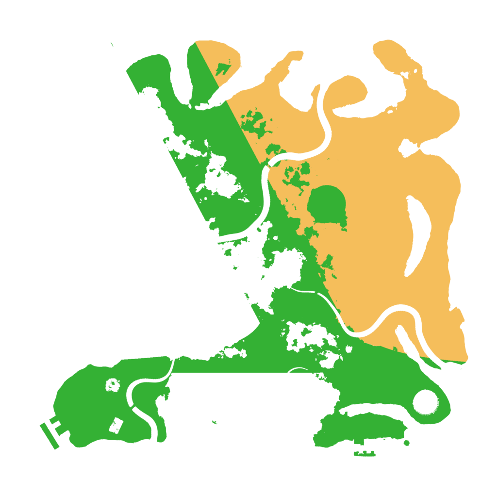 Biome Rust Map: Procedural Map, Size: 3500, Seed: 949405910