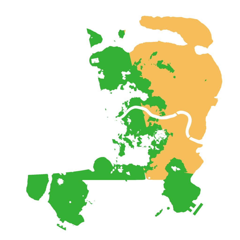 Biome Rust Map: Procedural Map, Size: 3500, Seed: 971687629