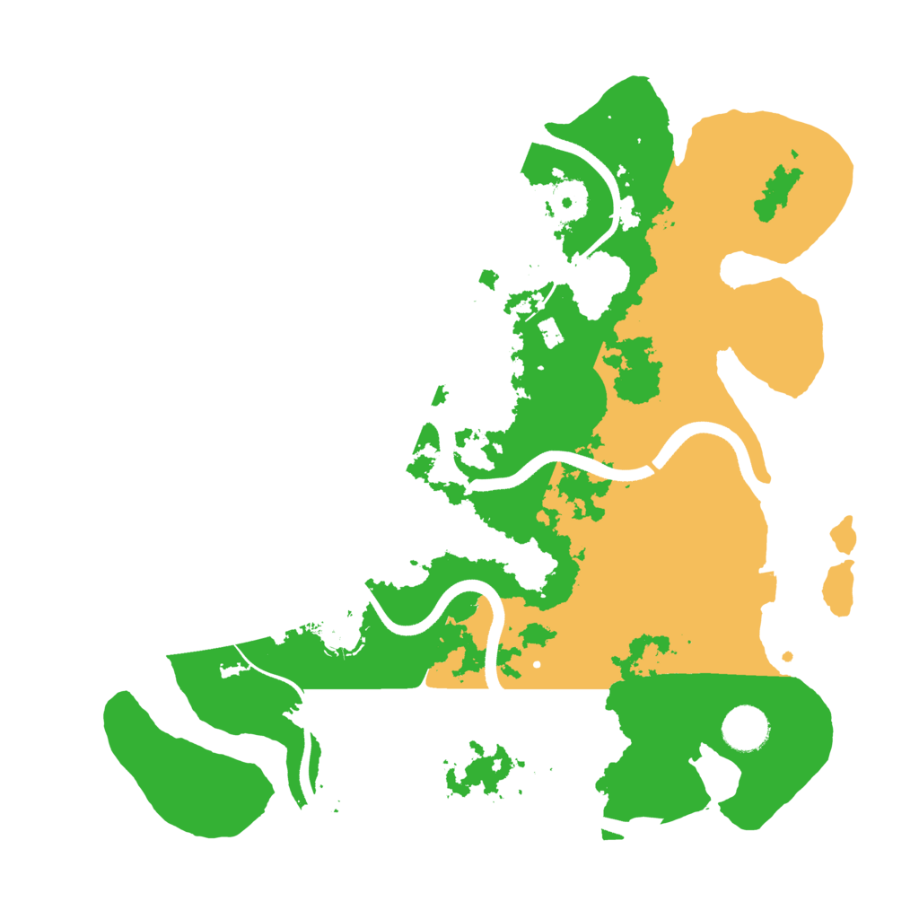 Biome Rust Map: Procedural Map, Size: 3500, Seed: 387143497