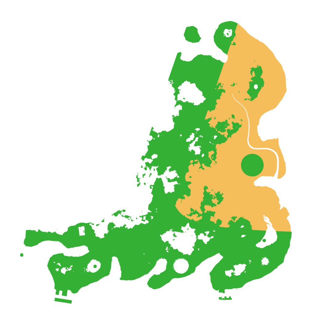 Biome Rust Map: Procedural Map, Size: 3700, Seed: 68118832