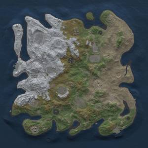 Thumbnail Rust Map: Procedural Map, Size: 3700, Seed: 68118832, 19 Monuments