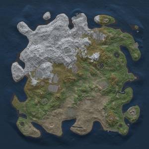 Thumbnail Rust Map: Procedural Map, Size: 3950, Seed: 98270965, 19 Monuments