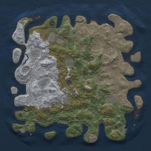 Thumbnail Rust Map: Procedural Map, Size: 4250, Seed: 150663960, 19 Monuments