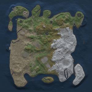 Thumbnail Rust Map: Procedural Map, Size: 3500, Seed: 1878829401, 16 Monuments