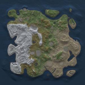 Thumbnail Rust Map: Procedural Map, Size: 3800, Seed: 1285086653, 16 Monuments