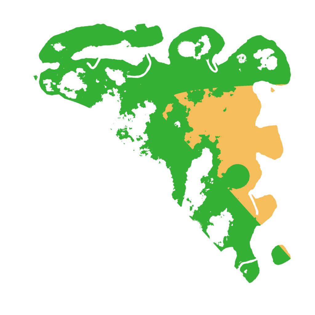 Biome Rust Map: Procedural Map, Size: 3500, Seed: 2033424685