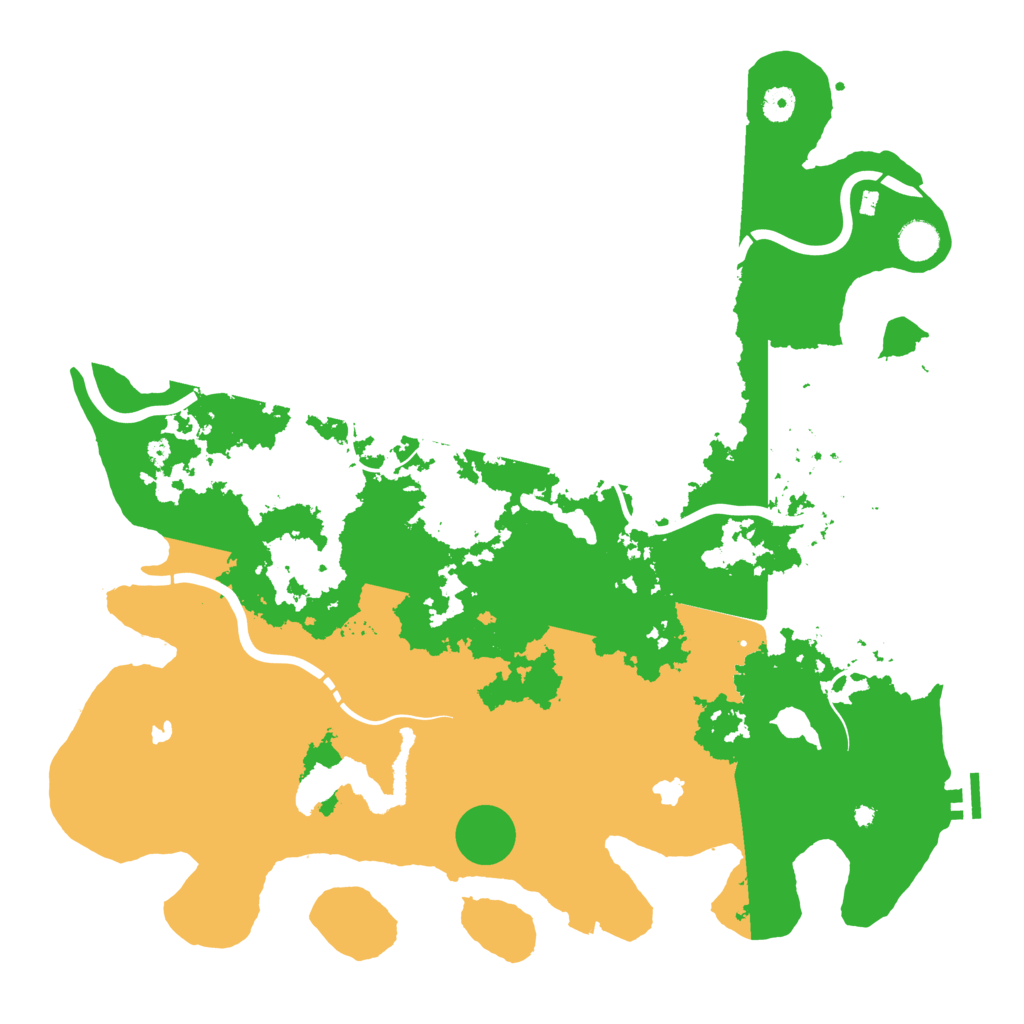 Biome Rust Map: Procedural Map, Size: 4500, Seed: 2135237743