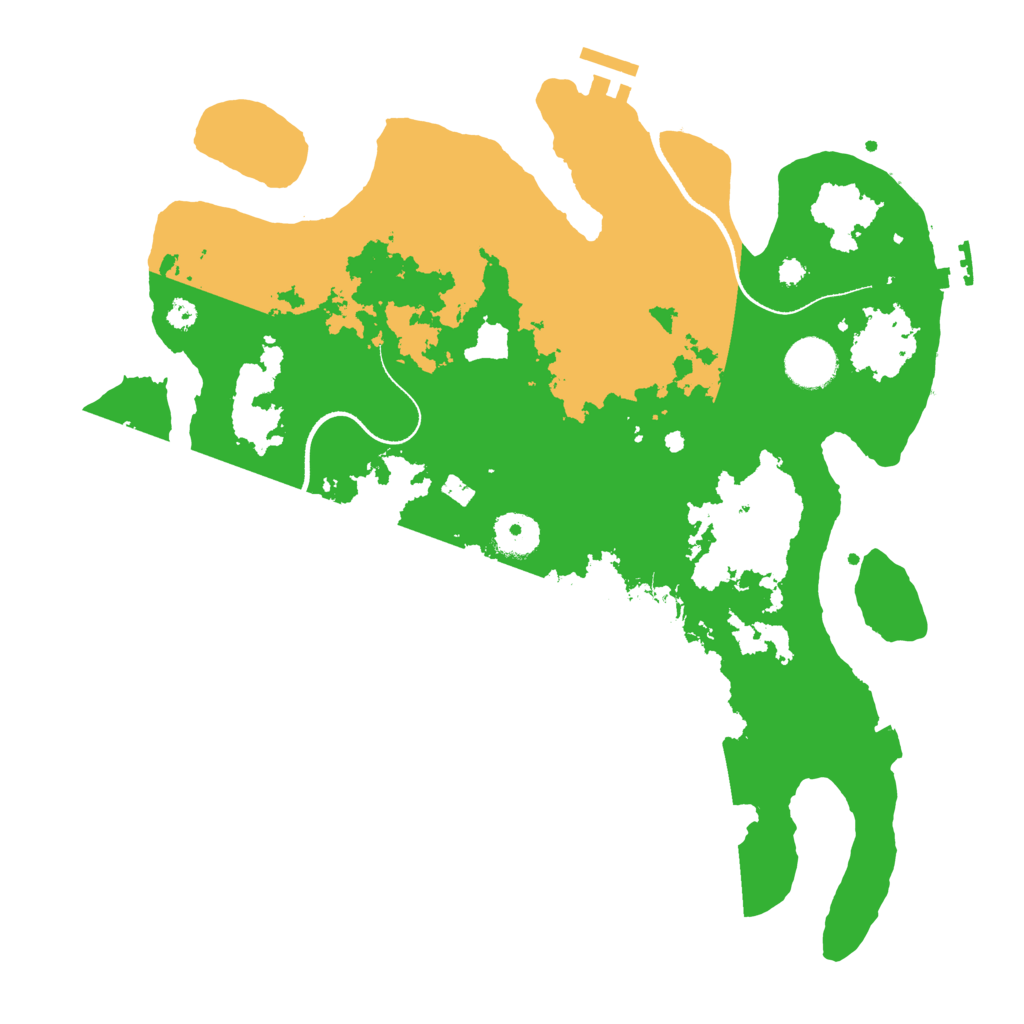 Biome Rust Map: Procedural Map, Size: 3500, Seed: 998092