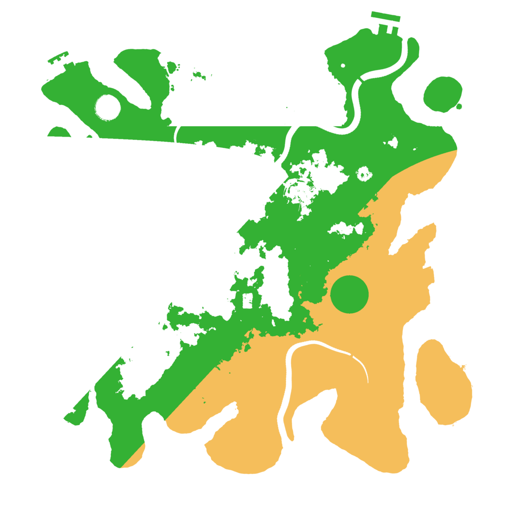 Biome Rust Map: Procedural Map, Size: 3500, Seed: 870668168