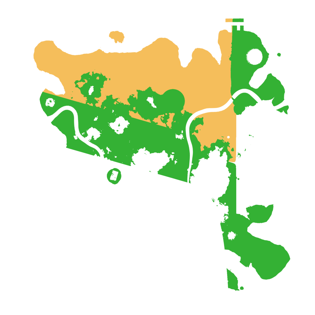 Biome Rust Map: Procedural Map, Size: 3500, Seed: 208196871