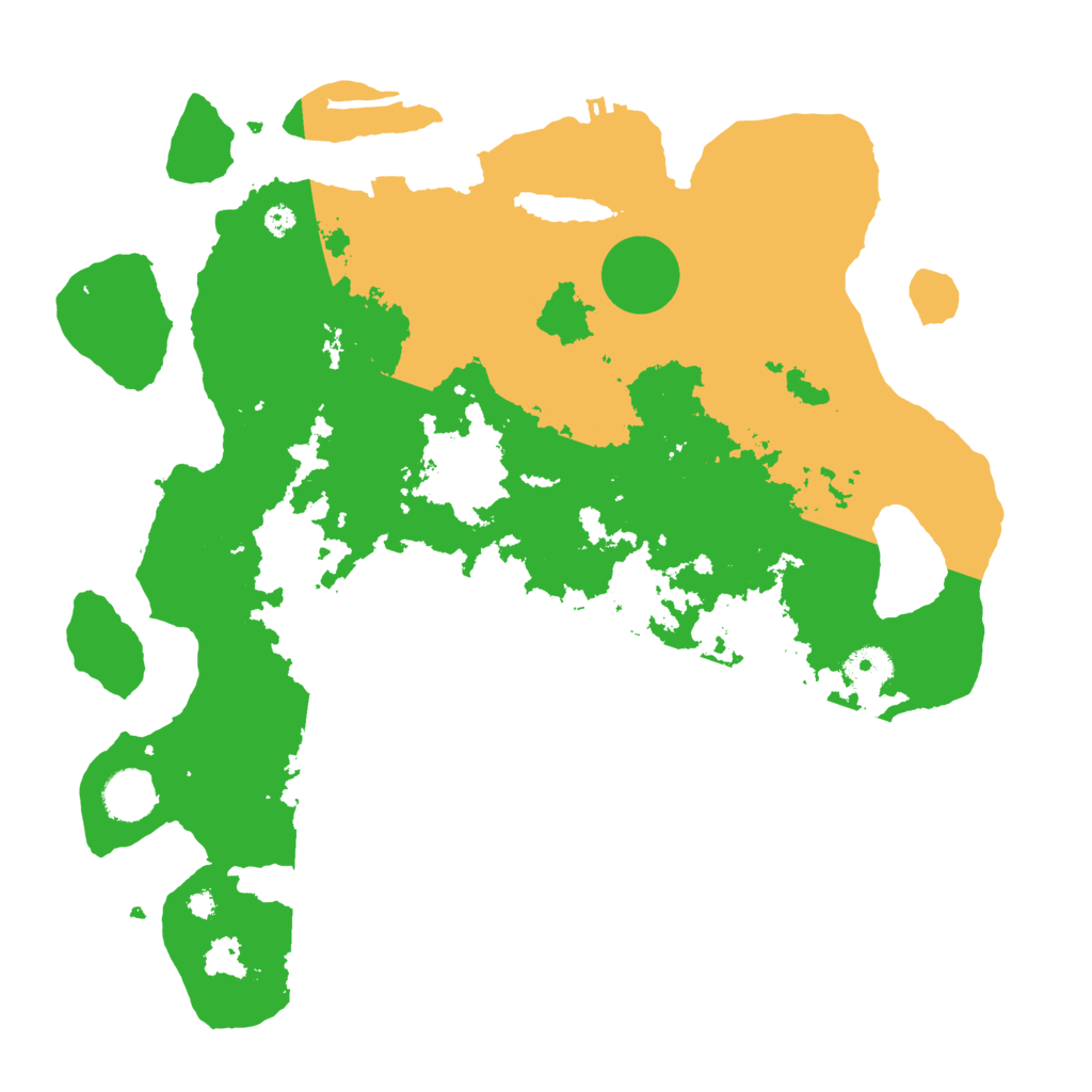 Biome Rust Map: Procedural Map, Size: 3700, Seed: 50038664