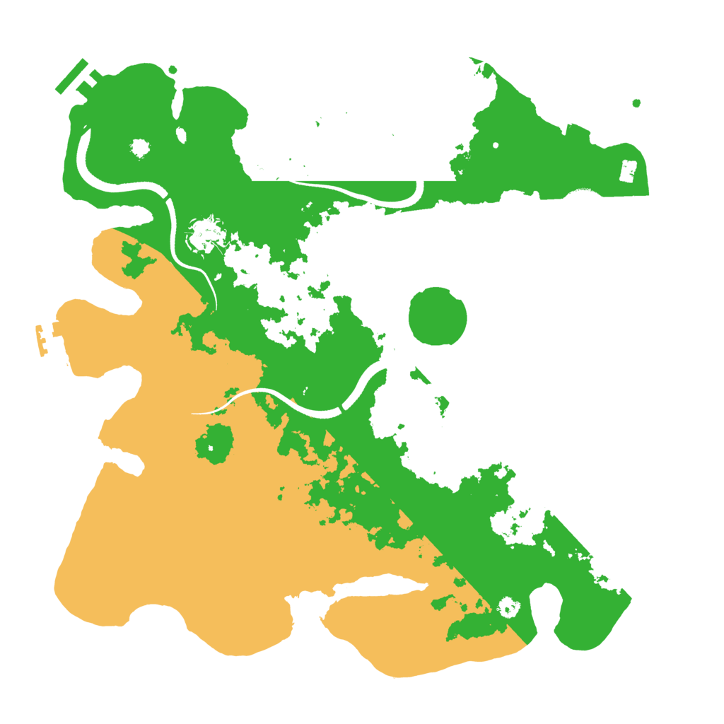 Biome Rust Map: Procedural Map, Size: 3500, Seed: 1160098816
