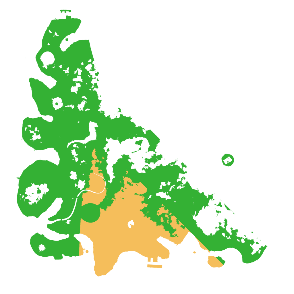 Biome Rust Map: Procedural Map, Size: 4000, Seed: 545309193