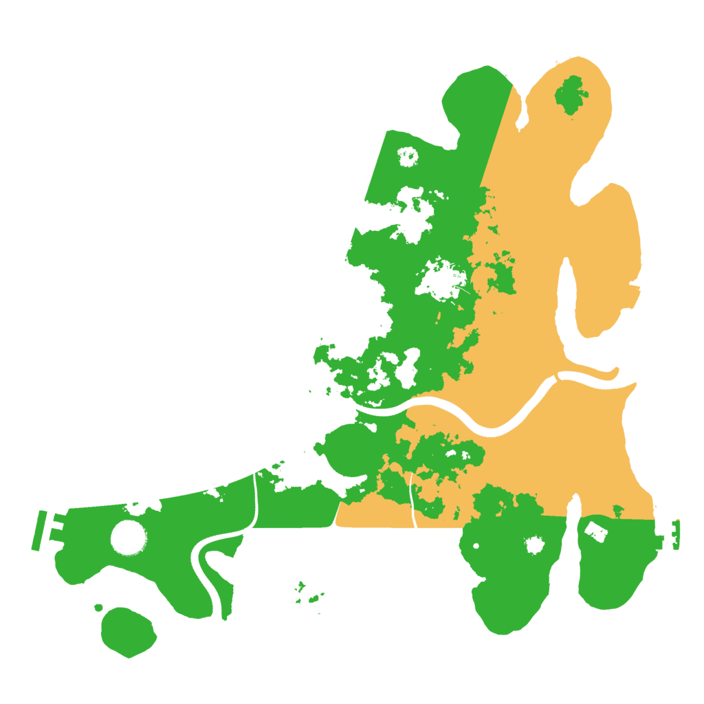 Biome Rust Map: Procedural Map, Size: 3500, Seed: 94263