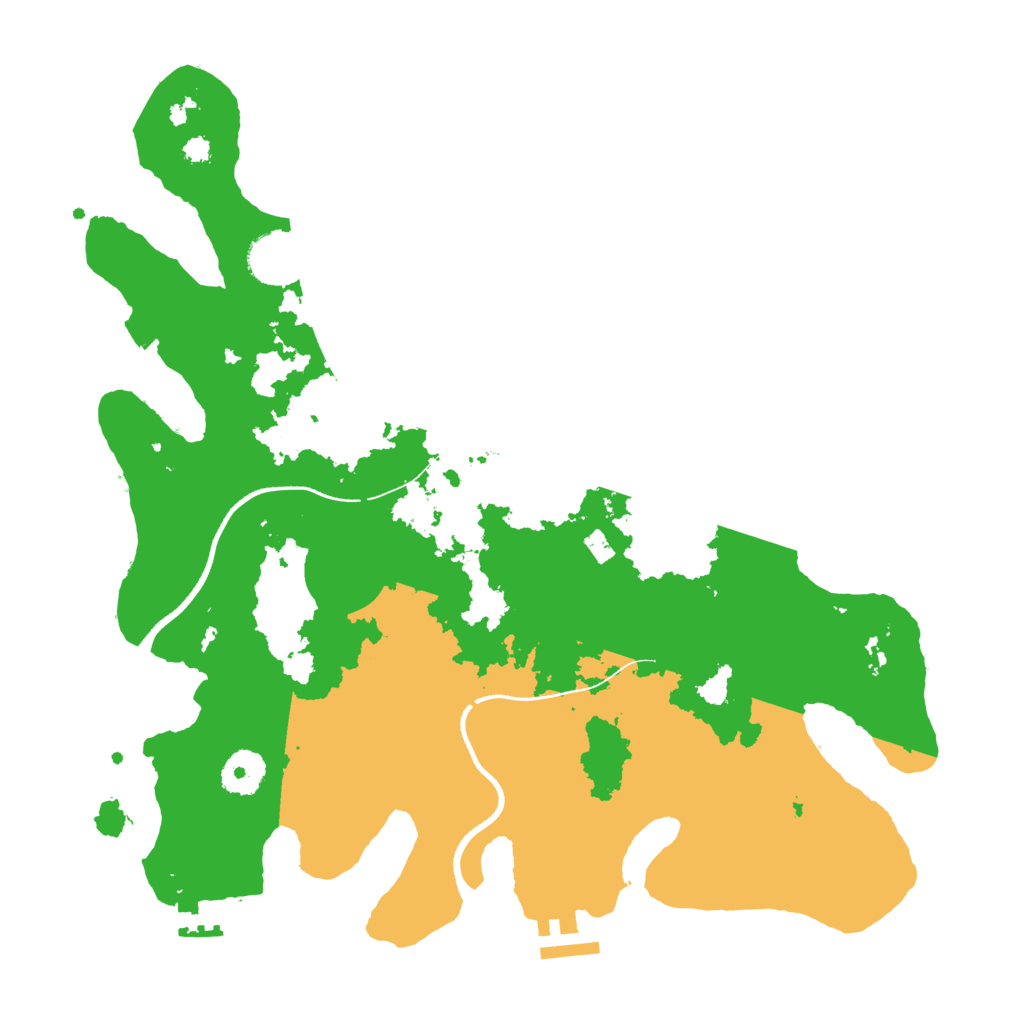 Biome Rust Map: Procedural Map, Size: 3500, Seed: 307664680