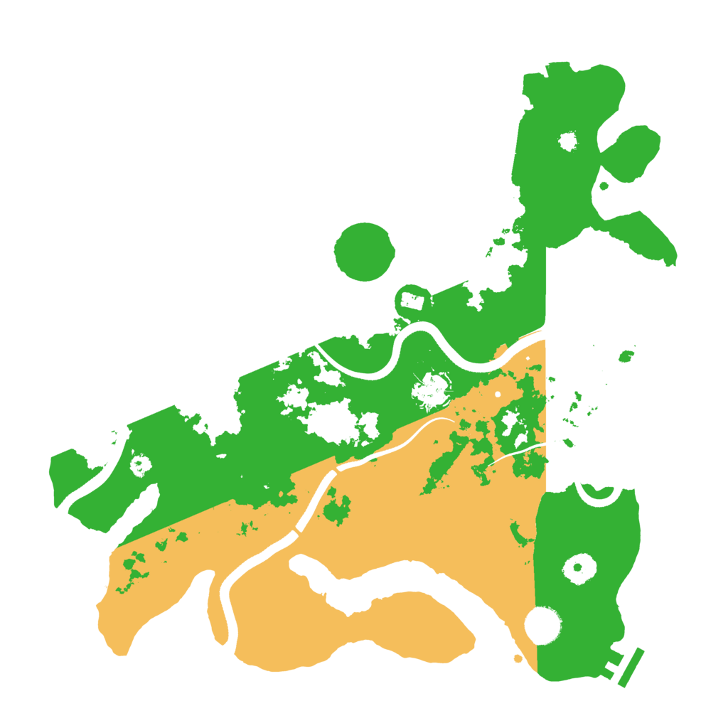 Biome Rust Map: Procedural Map, Size: 3500, Seed: 1334345456