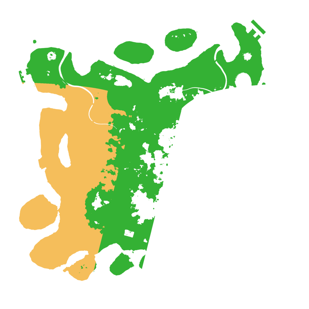 Biome Rust Map: Procedural Map, Size: 3500, Seed: 736811990
