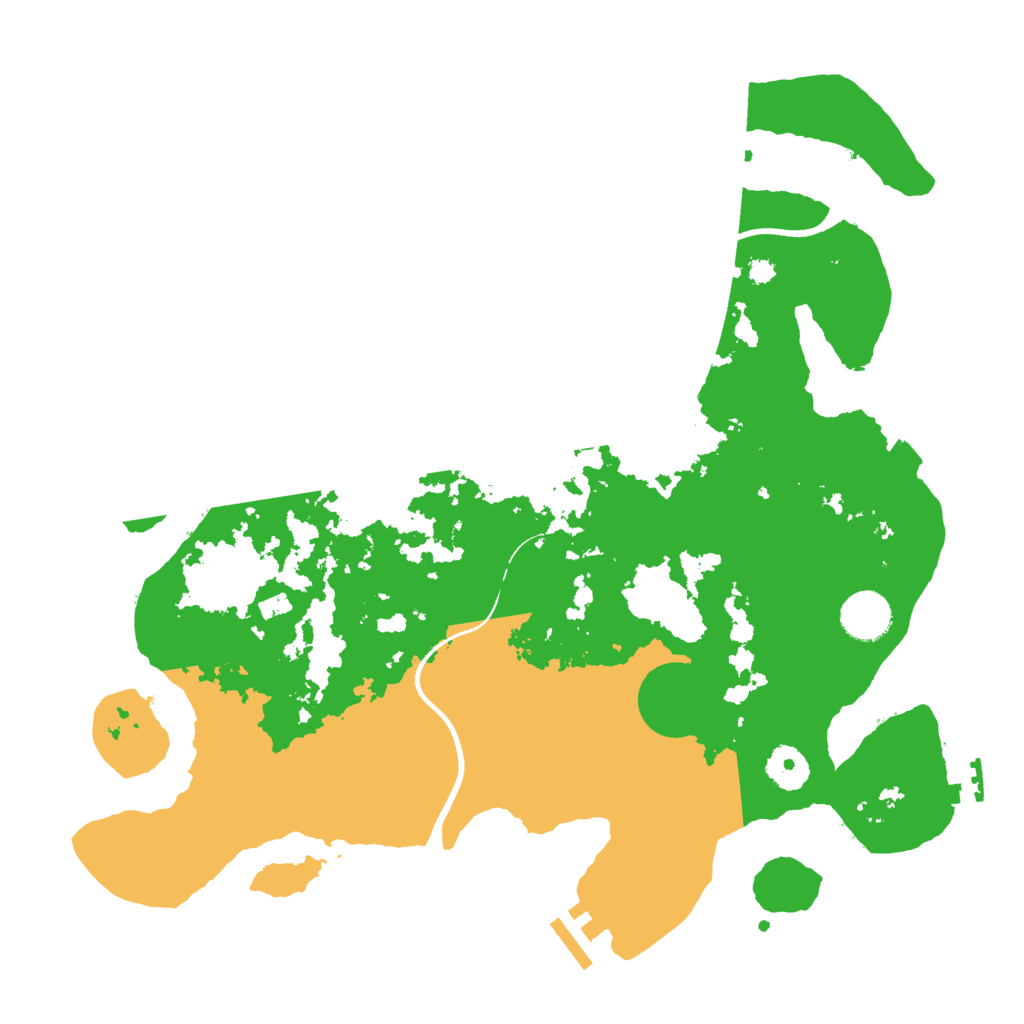 Biome Rust Map: Procedural Map, Size: 3600, Seed: 21741