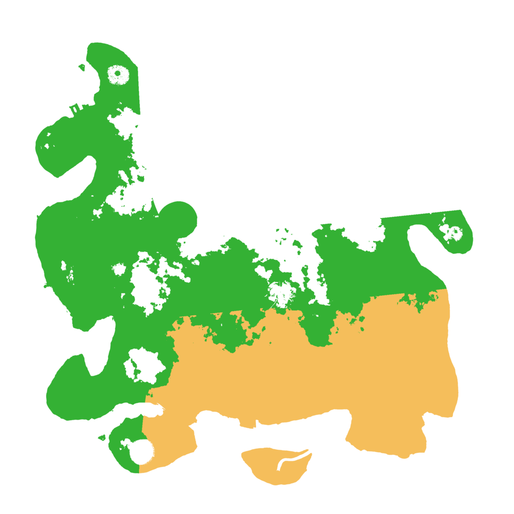 Biome Rust Map: Procedural Map, Size: 3700, Seed: 79714723