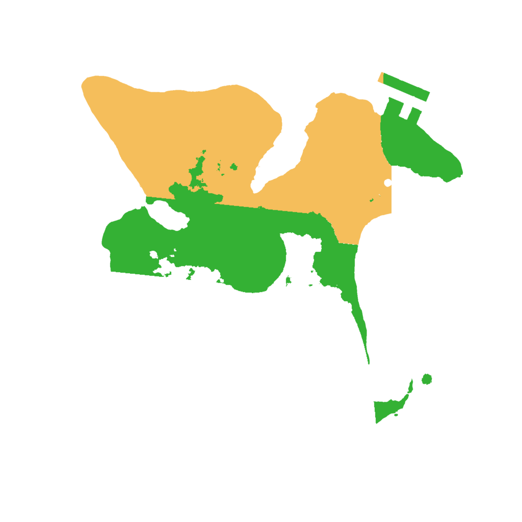 Biome Rust Map: Procedural Map, Size: 2000, Seed: 629534665