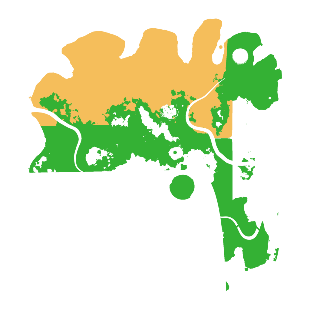 Biome Rust Map: Procedural Map, Size: 3500, Seed: 7319931