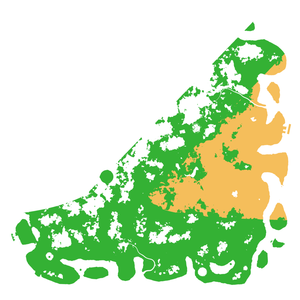 Biome Rust Map: Procedural Map, Size: 6000, Seed: 139916284