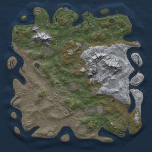 Thumbnail Rust Map: Procedural Map, Size: 5000, Seed: 2077572893, 19 Monuments