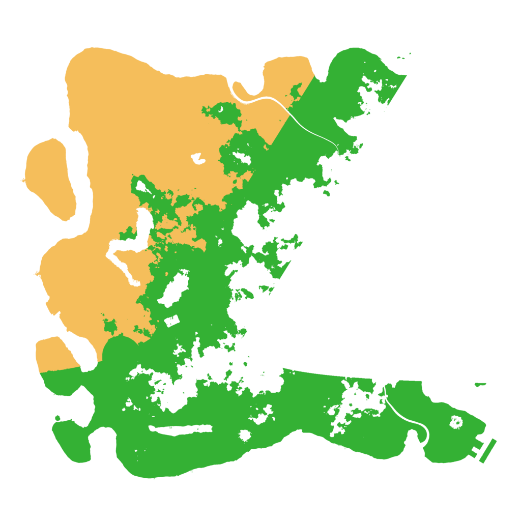 Biome Rust Map: Procedural Map, Size: 4000, Seed: 435345534