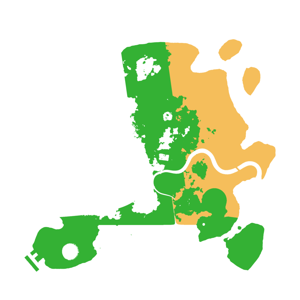 Biome Rust Map: Procedural Map, Size: 3250, Seed: 2057079392
