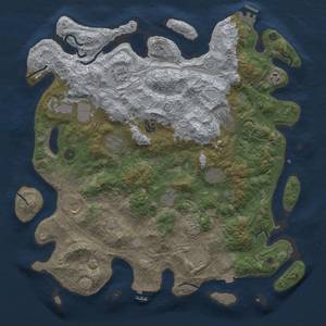 Thumbnail Rust Map: Procedural Map, Size: 4500, Seed: 2013361859, 19 Monuments