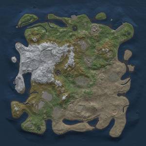 Thumbnail Rust Map: Procedural Map, Size: 3750, Seed: 82510008, 17 Monuments