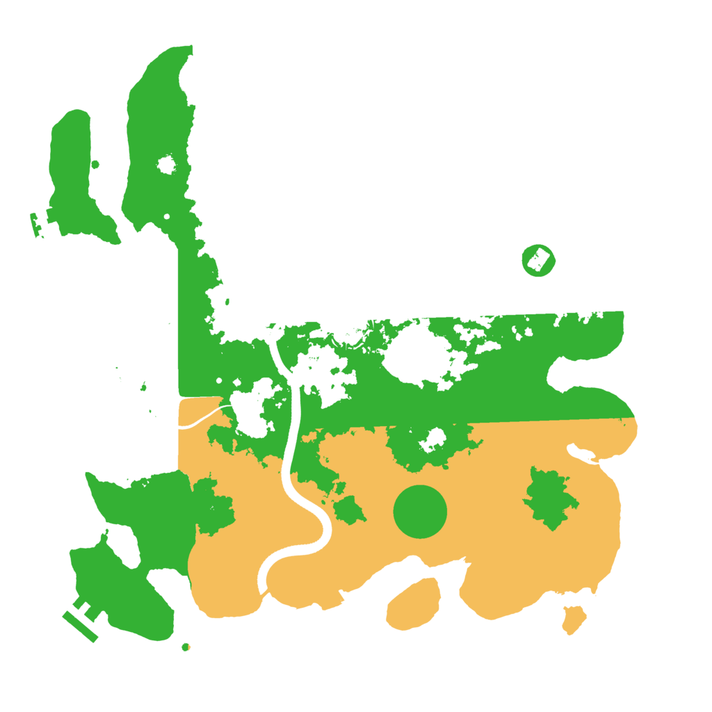 Biome Rust Map: Procedural Map, Size: 3500, Seed: 358007537