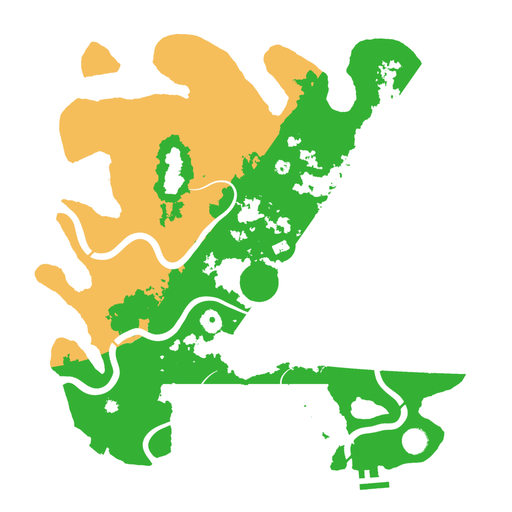 Biome Rust Map: Procedural Map, Size: 3500, Seed: 1038278887