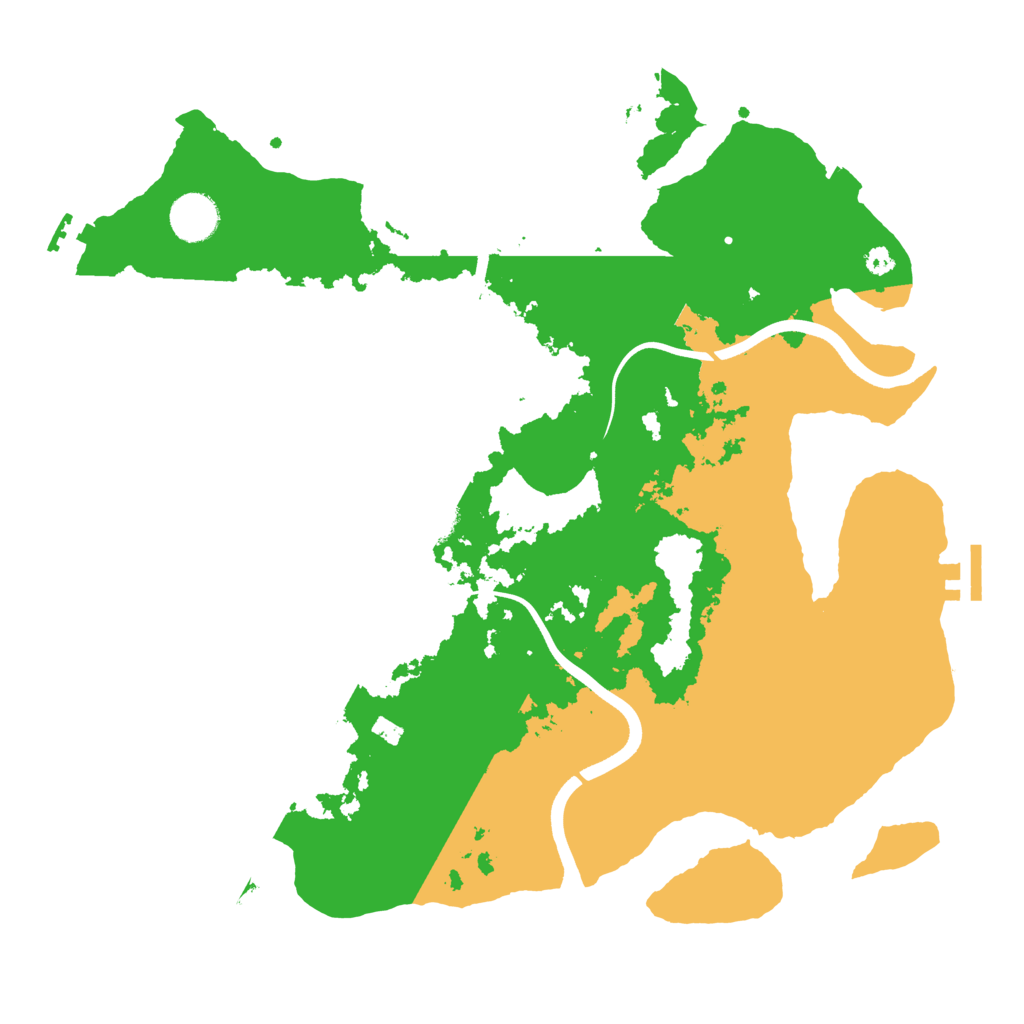 Biome Rust Map: Procedural Map, Size: 3700, Seed: 1378004239