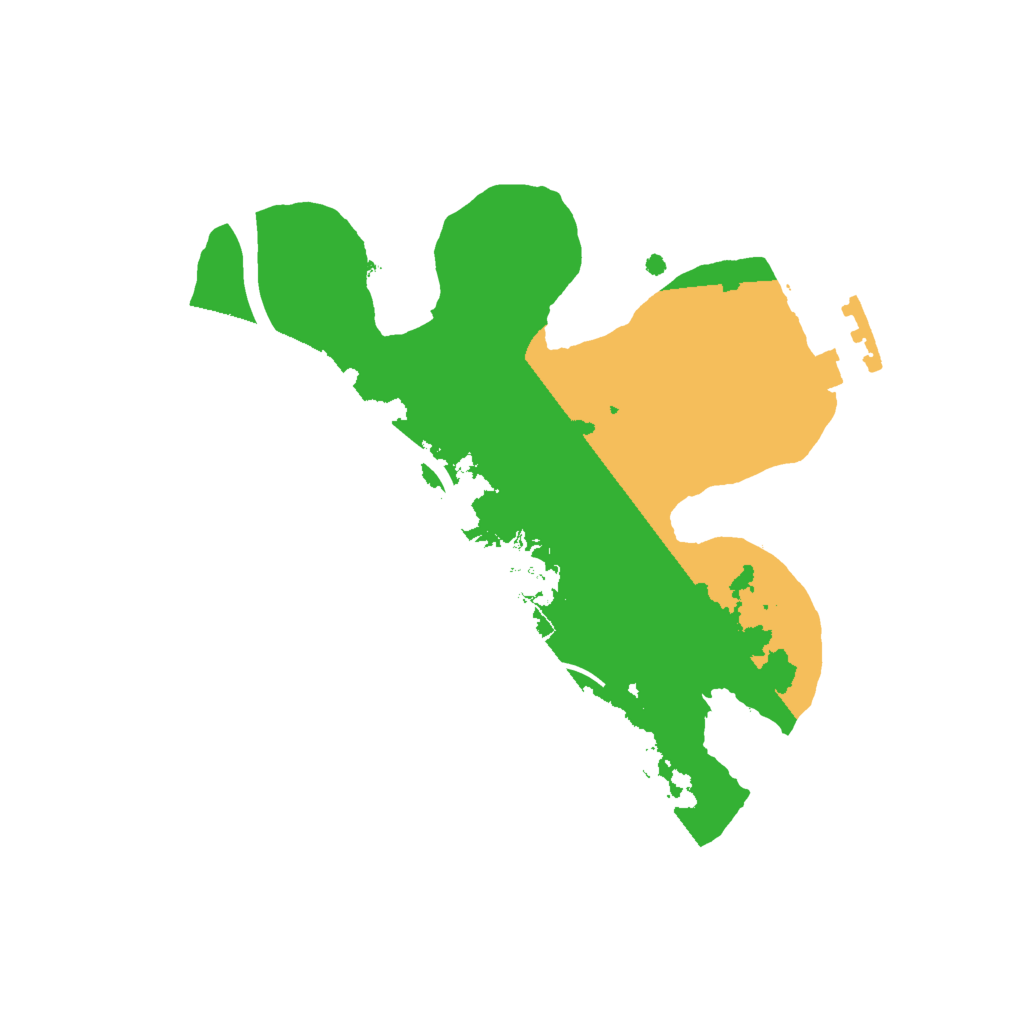 Biome Rust Map: Procedural Map, Size: 2000, Seed: 3242421